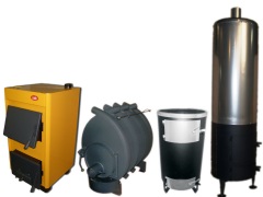 Trä varmvattenberedare för hus på landet