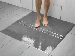 Отводняване на душа в пода с плочки