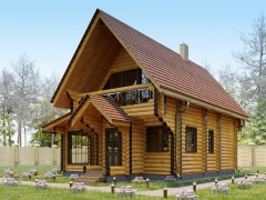 Totul despre cabana din bușteni a unei saune cu două etaje