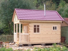 Cum de a construi o saună de bușteni cu propriile mâini?