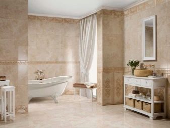 Natuurstenen vloer in badkamer