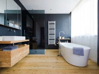 Badkamer laminaatvloer in 4 sq.m.