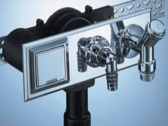 Sisseehitatud kroomitud pesumasina sifoon