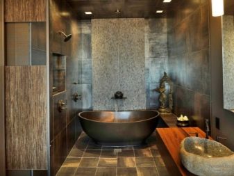 Metalliset kylpyhuoneen seinät ja saniteettitavarat