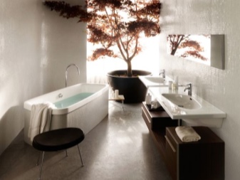 badrumsdesign med en blomma