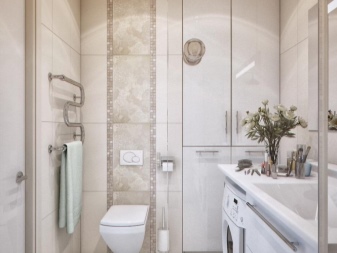 Tvättmaskin i badrum design