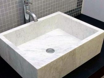 Marmeren stenen wastafel