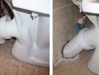 A WC-csésze beépítése átlós öblítéssel