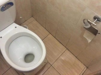 Tualete ar ūdens spoguli, kas novietots priekšā