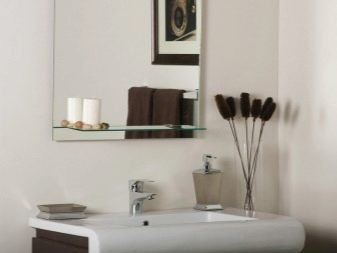 Shelf materials for bathroom mirrors 