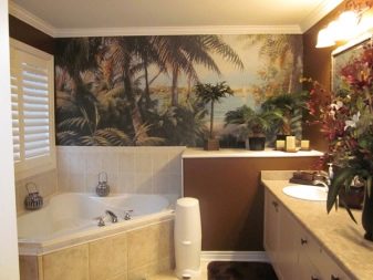 Foto ozadje za kopalnico z naravnimi temami