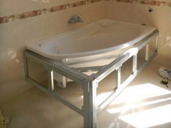 Marco para una bañera redonda