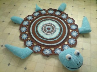 Tapis de salle de bains et de toilettes en crochet