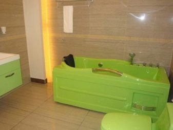 Baño acrílico de color