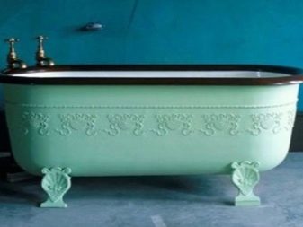 Bañera de hierro fundido de color