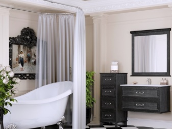 楕円形のスラットバーに楕円形のバスタブ・スクリーン