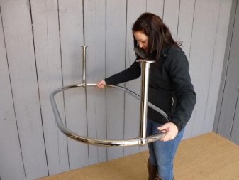 楕円形浴槽用スクリーンレール-設置