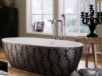 Lavandini da bagno barocchi e specchio