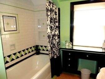 Cores de casa de banho em estilo Retro