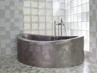 Ovalna kopel iz nerjavečega jekla