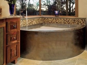 Kotna kopalna kad iz nerjavečega jekla