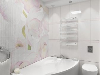 Mosaiikki seinäpaneeli kylpyhuoneen suunnittelussa