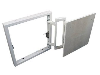 Invisible inspection hatch under the tiles