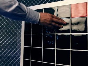 Press-on hatch under the tile