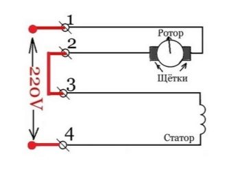 Schema di cablaggio del motore del collettore della lavatrice