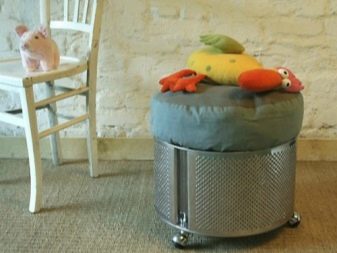 Vecchi mestieri della lavatrice - pouf