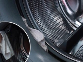 Pesukoneen tiivistehuulten puhdistaminen