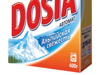 Das Verpackungsetikett für Waschmaschinenpulver