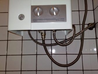 En korrekt tilsluttet gasvarmer