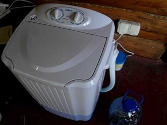 The washing machine for country houses without connection to the water supply
