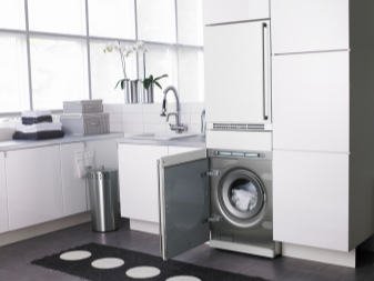 pesukone modernissa sisustuksessa