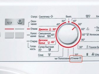 Režim odstřeďování na pračce