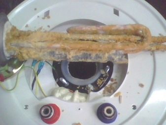 Замърсен нагревателен елемент на котела