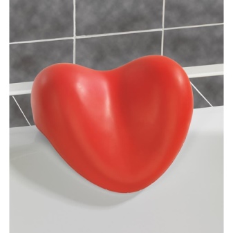 Coussin de baignoire en forme de cœur
