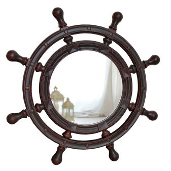 Specchio del bagno come volante