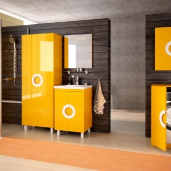 Έπιπλα για το ενσωματωμένο πλυντήριο ρούχων στο μπάνιο