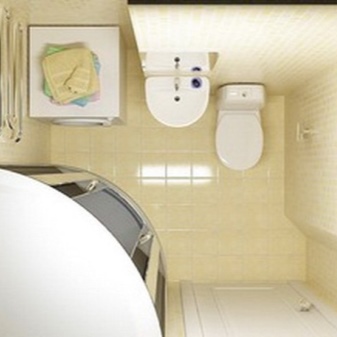 Καμπίνα ντους σε ένα μικρό μπάνιο