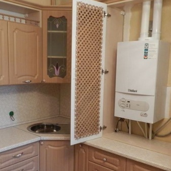 Stufa a gas nell'armadio della cucina