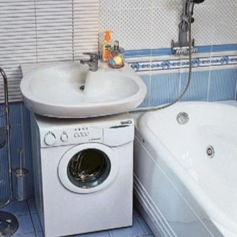 Spoelbak wasmachine installatie