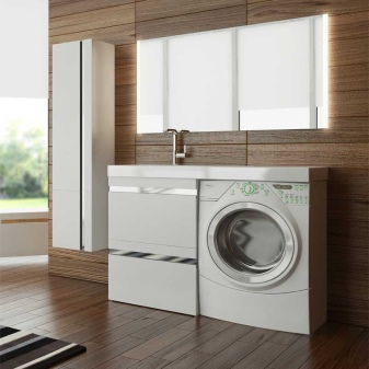 lave-linge étroit sous le plan de travail