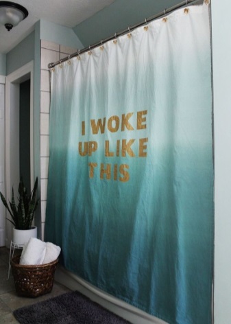 Paravento per vasca da bagno in cotone dipinto