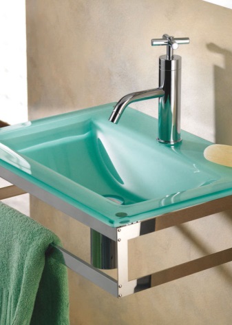 Lavabo a soffitto in vetro per il bagno