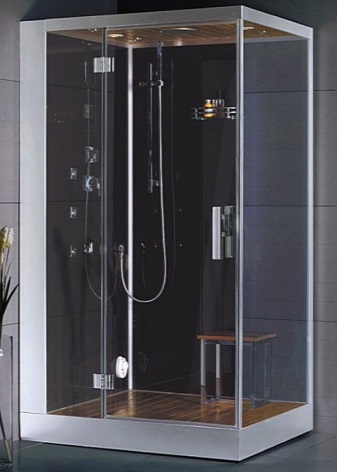 Rectangular shower cubicle