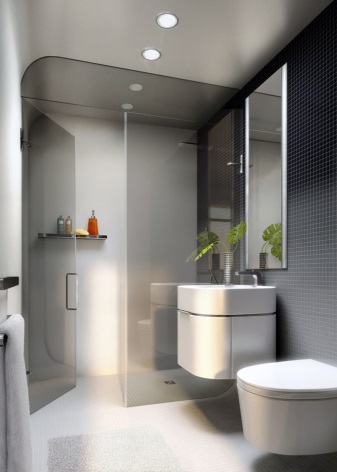 Wall-hung corner cabinet with a sink