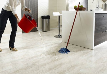 Water resistant laminate flooring