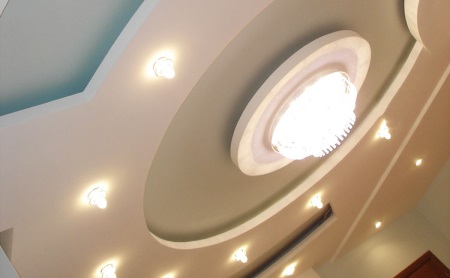 Tecto da casa de banho em gesso cartonado